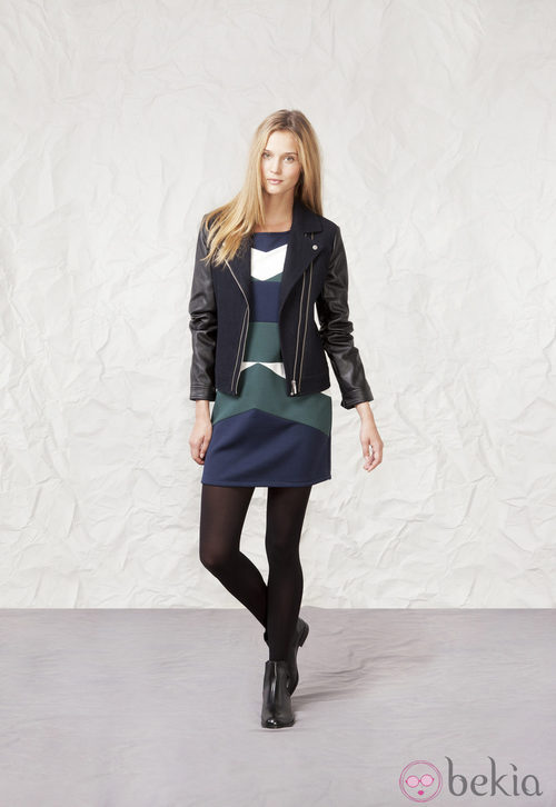 Look de la línea Technical Tartan de la colección otoño/invierno 2013/2014 de Springfield