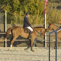 La Infanta Elena y Luis Astolfi en el Concurso de Saltos de Badajoz