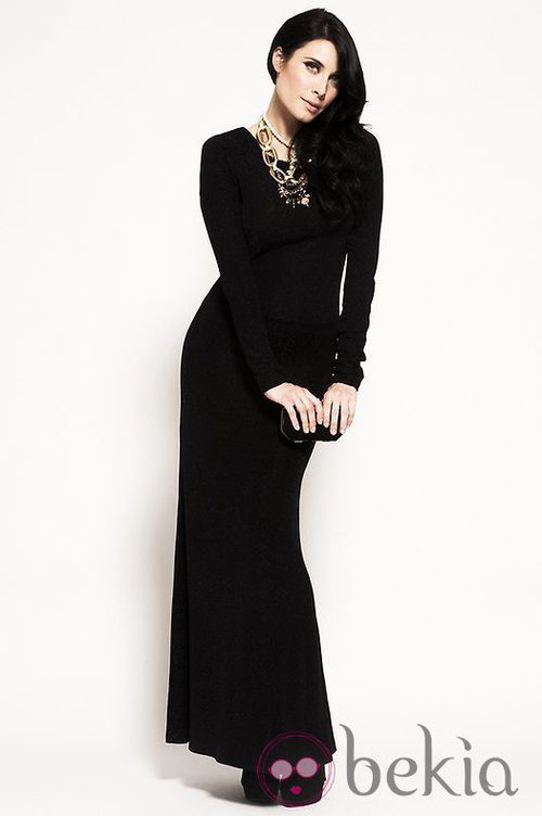 Pilar Rubio con un vestido largo de Vila