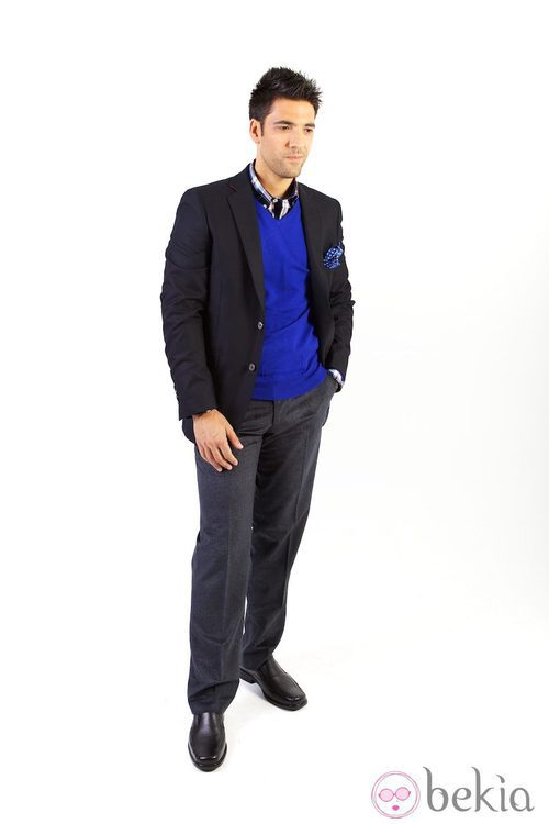 Jersey azul klein de la colección invierno 2014 de Paco Cecilio