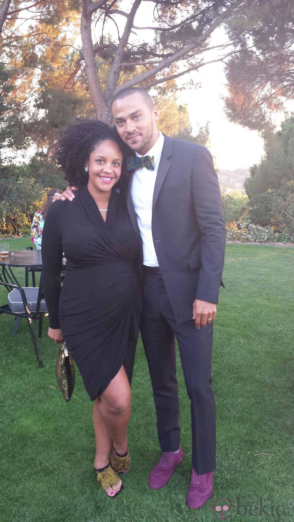 Jesse Williams con su esposa Aryn Drake-Lee