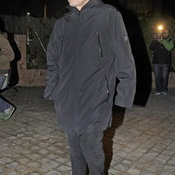Miguel Bosé en la misa funeral por Simone Bosé