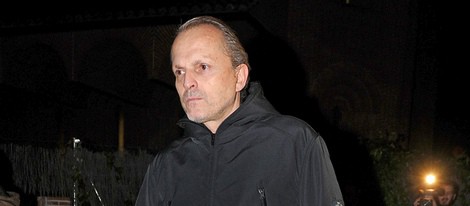 Miguel Bosé en la misa funeral por Simone Bosé