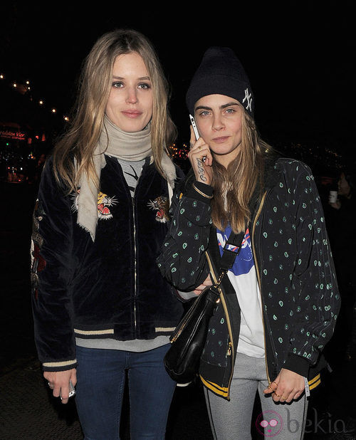 Cara Delevingne y Georgia May Jagger en Winter Wonderland 2013