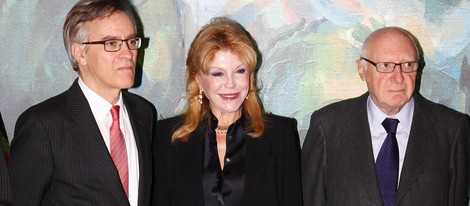 Tita Cervera en la inauguración de una exposición sobre Cézanne en el Museo Thyssen
