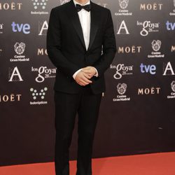 Álex González en la alfombra roja de los Goya 2014