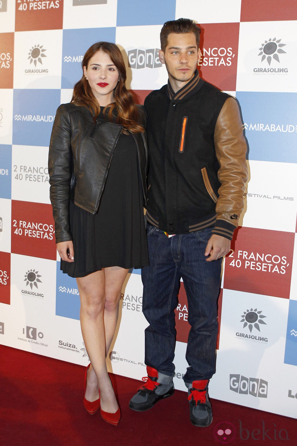 Andrea Duro y Joel Bosqued en el estreno de '2 francos, 40 pesetas'