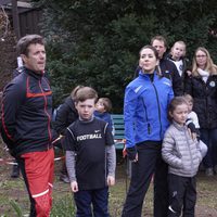 Federico y Mary de Dinamarca con los Príncipes Christian e Isabel en Find Your Way Day