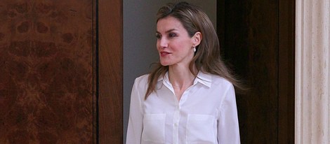 La Princesa Letizia en una audiencia a la Fundación Síndrome de Down Madrid