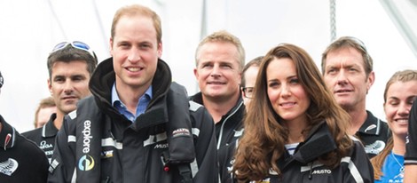 Los Duques de Cambridge, dos marineros en Auckland