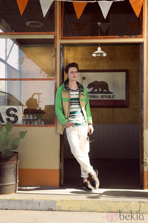 Conjunto en tonos verdes de la colección para hombre primavera/verano 2014 de Levi's