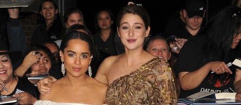 Shailene Woodley y Zoë Kravitz en el estreno de 'Divergente' en Los Angeles