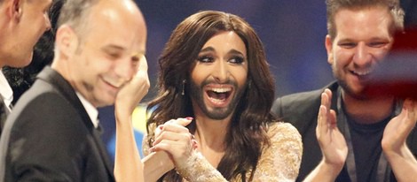 Conchita Wurst, emocionada al descubrir que es la ganadora de Eurovisión 2014