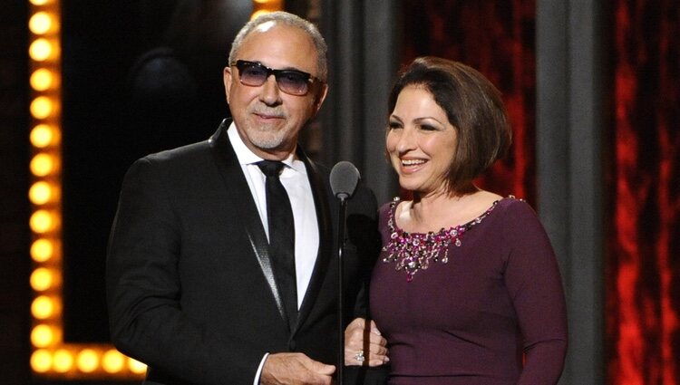 Gloria y Emilio Estefan en los Premios Tony 2014