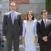 El Rey Juan Carlos y el Príncipe Felipe con el presidente de México y su esposa