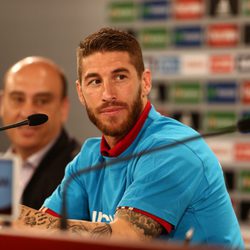 Sergio Ramos siendo nombrado nuevo embajador de Unicef
