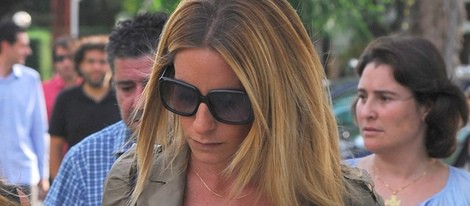 Ainhoa Arbizu en el funeral de Darío Barrio