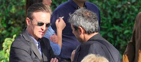 Ramoncín en el funeral de Darío Barrio
