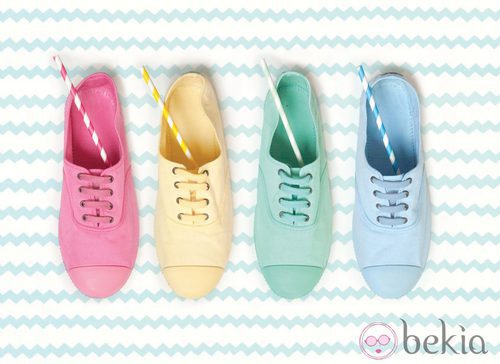 Zapatillas inglesas en tonos pastel de la colección para verano 2014 de Victoria