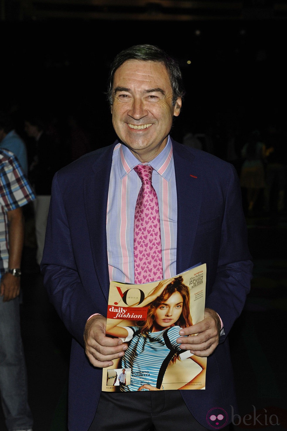 Pedro J. Ramírez en el desfile de Ágatha Ruiz de la Prada en Cibeles