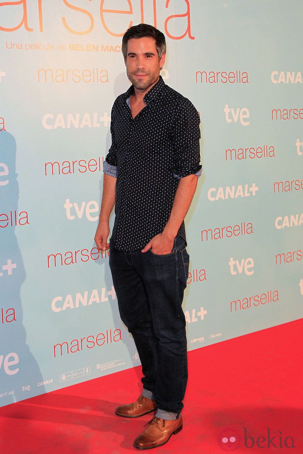 Unax Ugalde en el estreno de 'Marsella' en Madrid