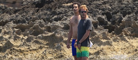 Alex Dellal y Andrea Casiraghi en Ibiza