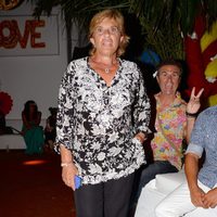 Chelo García Cortés en la fiesta Flower Power 2014 en Ibiza
