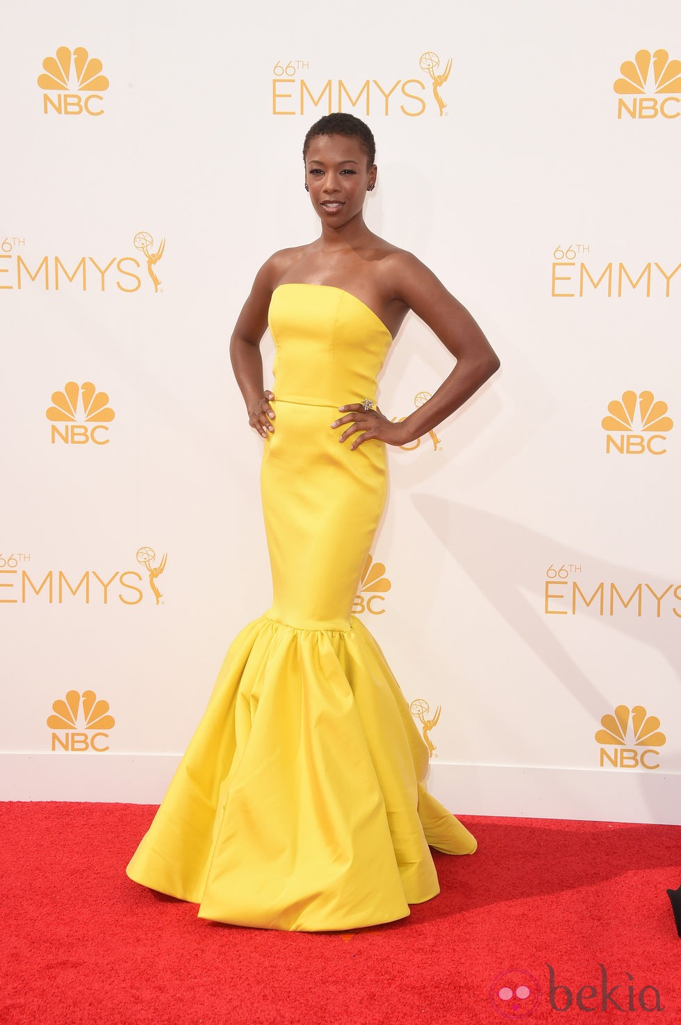 Samira Wiley en la alfombra roja de los Premios Emmy 2014