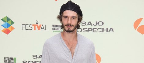 Yon González en la presentación de 'Bajo Sospecha' en el FesTVal de Vitoria 2014