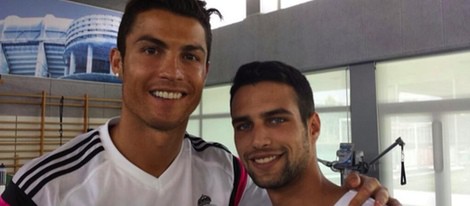 Jesús Castro con Cristiano Ronaldo