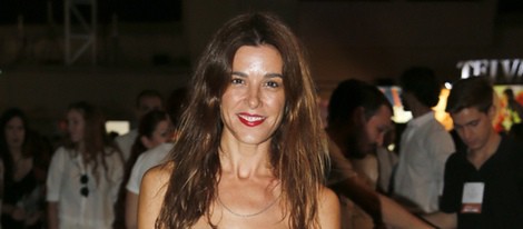 Raquel Sánchez Silva en el desfile de Duyos en Madrid Fashion Week primavera/verano 2015