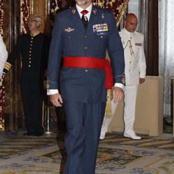 El Rey Felipe VI con el fajín de Capitán General de los Ejércitos