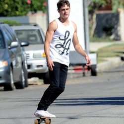 Zac Efron en el set de 'We Are Your Friends'