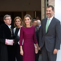 Los Reyes Felipe y Letizia en la apertura del curso universitario 2014/2015