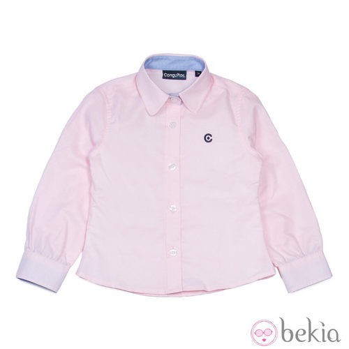 Camisa de niño en rosa bebé de la colección otoño/invierno 2014/2015 de la firma Conguitos
