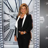 Cari Lapique en la fiesta de presentación de un reloj