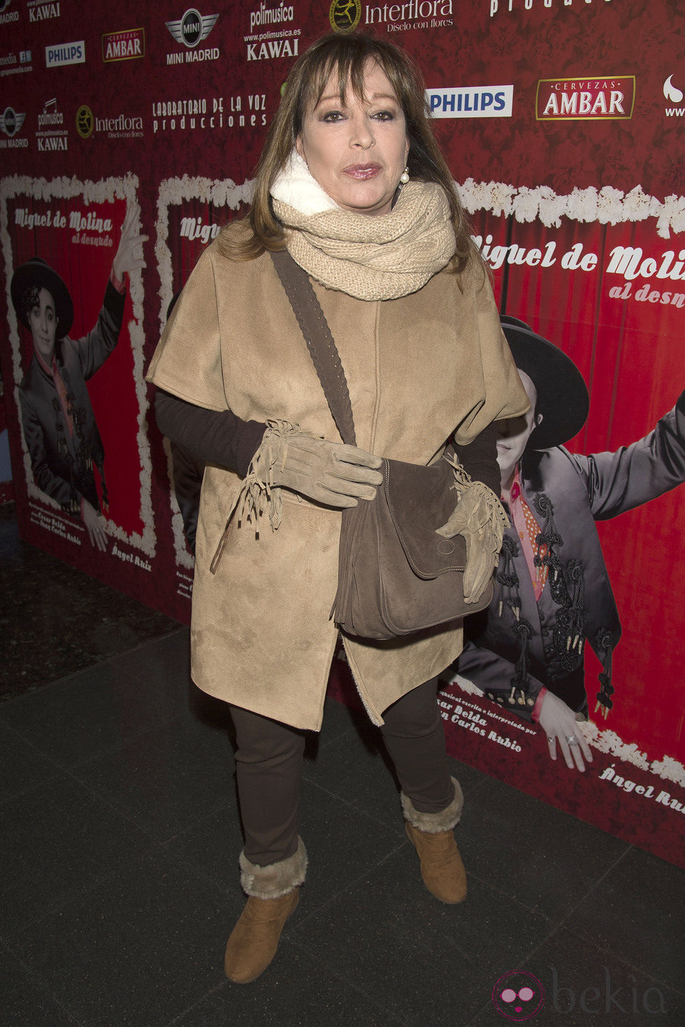 Massiel en el estreno de 'Miguel de Molina al desnudo'