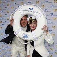 Chris Knight y Florence Henderson en la reunión de 'Vacaciones en el mar'