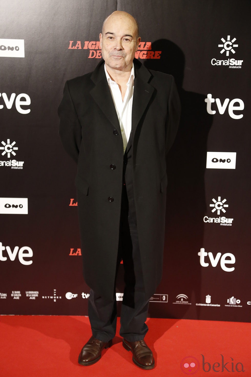 Antonio Resines en el estreno de 'La ignorancia de la sangre' en Madrid