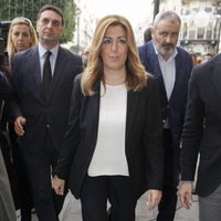 Susana Díaz en la capilla ardiente de la Duquesa de Alba