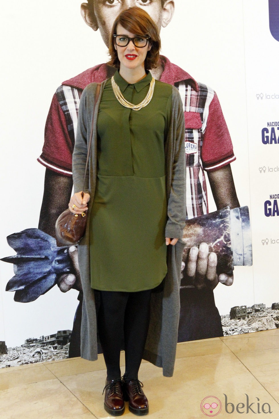 Vega en el estreno de 'Nacido en Gaza'
