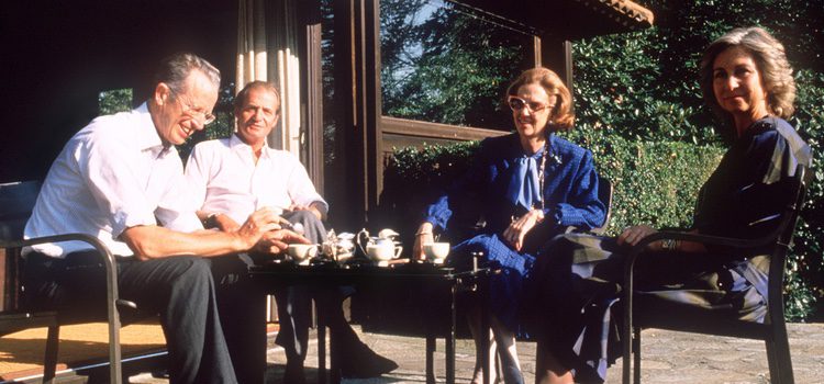 Los Reyes Juan Carlos y Sofía con los Reyes Balduino y Fabiola de Bélgica 