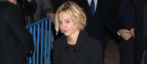 Eugenia Martínez de Irujo en el funeral de la Duquesa de Alba en Madrid