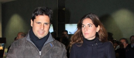 Fran Rivera y Lourdes Montes en el tanatorio de María Pérez Montané, madre de Los Morancos