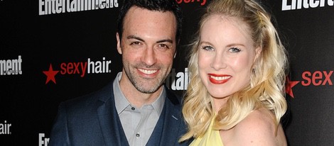 Reid Scott y Elspeth Keller en el anuncio de los nominados a los premios SAG Awards