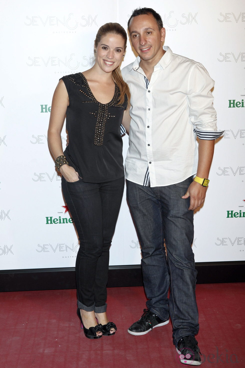 Christina Lasvignes y su marido José Manuel García, juntos en la presentación de la firma 'Seven and Six'