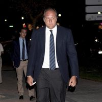 Pepe Barroso en el funeral de Pablo Antoñanzas
