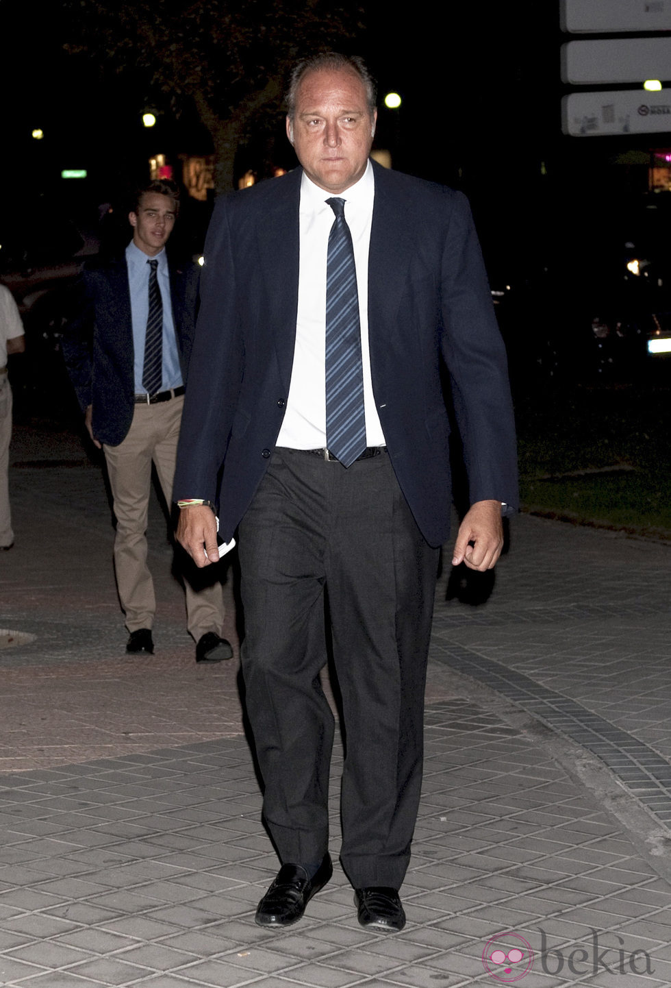 Pepe Barroso en el funeral de Pablo Antoñanzas