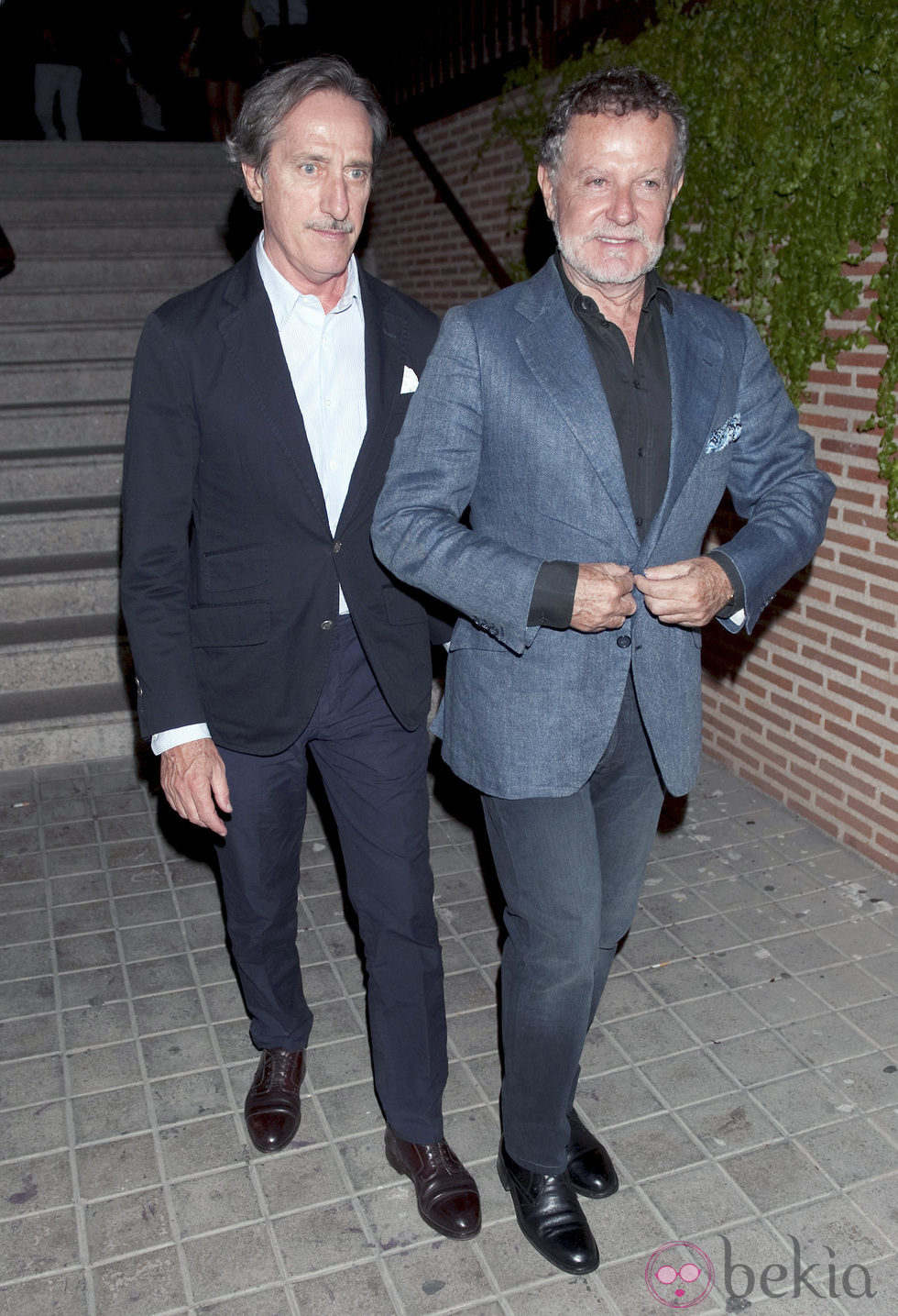 Roberto Torretta y Pascual Ortega en el funeral de Pablo Antoñanzas