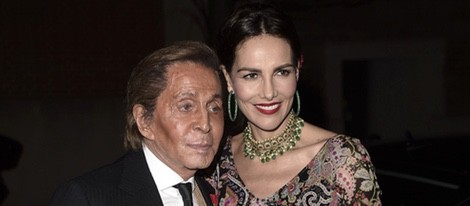 Valentino y Adriana Abascal en la fiesta en honor a Valentino celebrada en Madrid